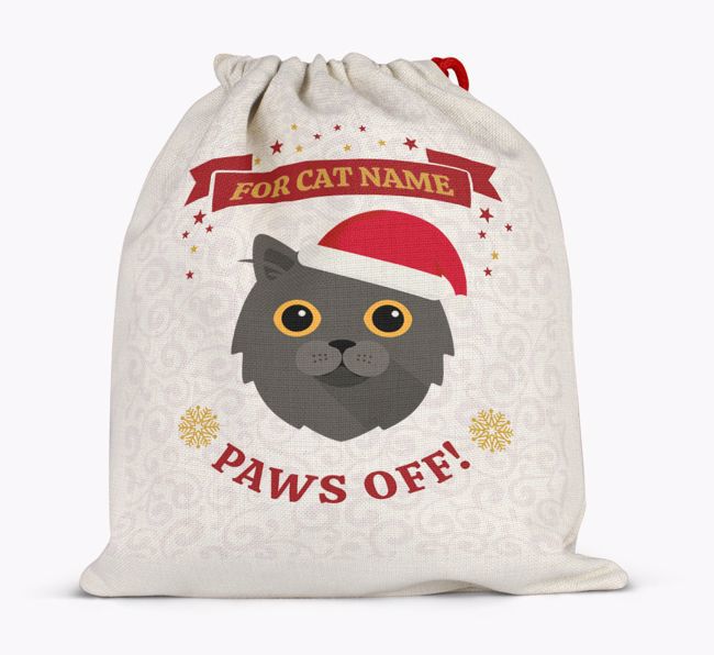 'Paws Off' - Personalized {breedFullName} Santa Sack
